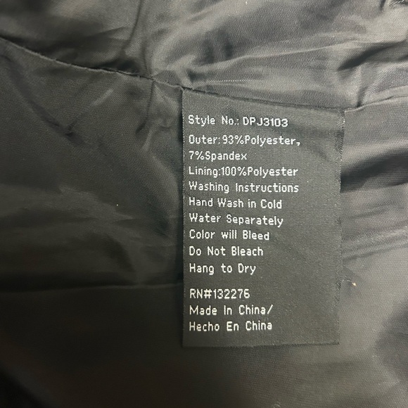 Coalition LA Black Faux Suede Moto Jacket Size L - Picture 9 of 10